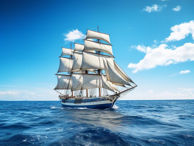 Photo ship in a bottle navigating dreams isolated on white background ai generated