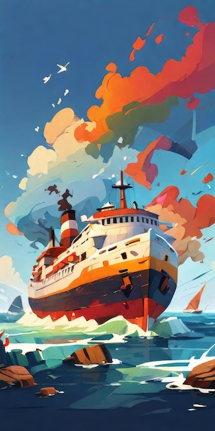 ship illustration