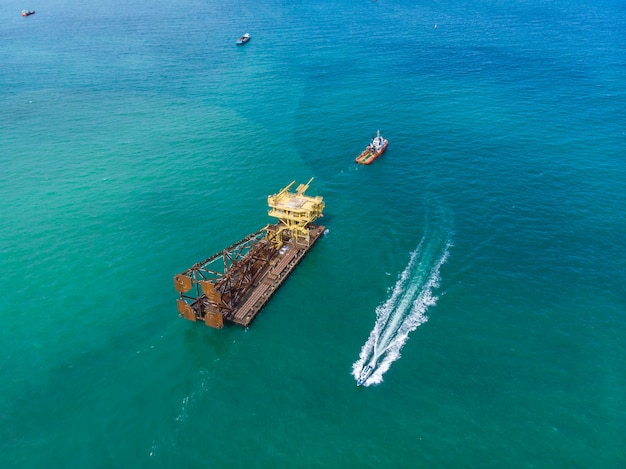 ship loader tanker on the sea