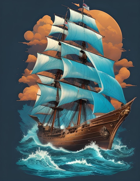 SHIP IN THE OCEAN