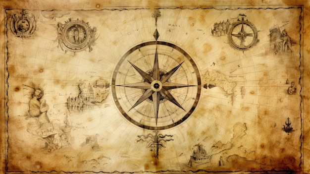 Photo ship pirate map elements