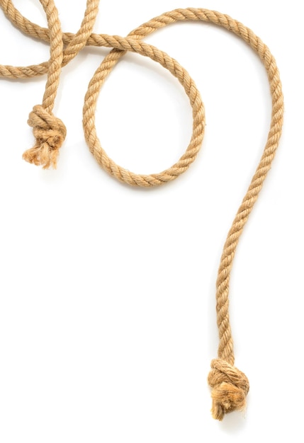 ship rope isolated on white background