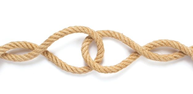 ship rope isolated on white background