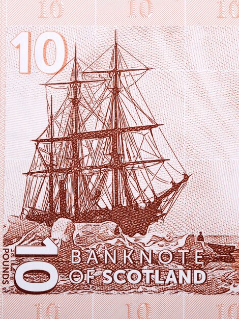 Ship sailing from Scottish money