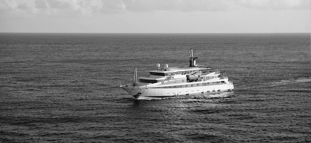 Ship in sea in Bridgetown Barbados Sea voyage Discovery and adventure Sea voyage on ship Wanderlust to sea voyage on passenger ship