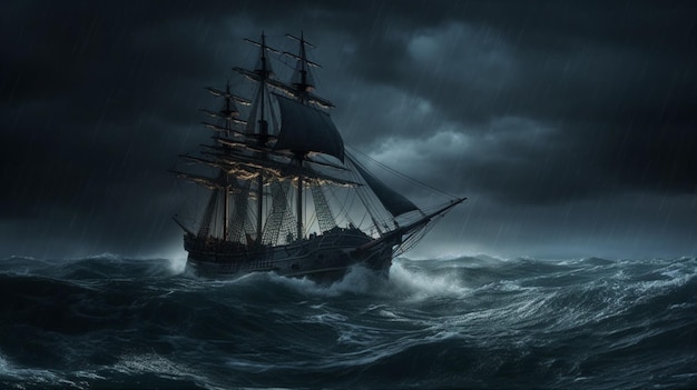 Ship in the storm wallpapers and images