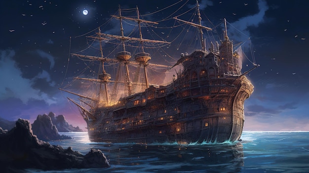 The ship that was the first ship to sail in the world.