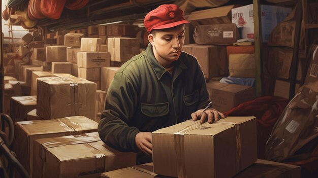 Shipping and receiving worker