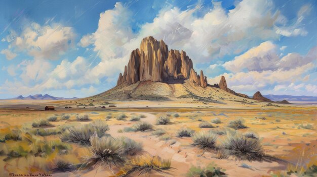 Shiprock Zuidwestelijke woestijnlandschap van New Mexico