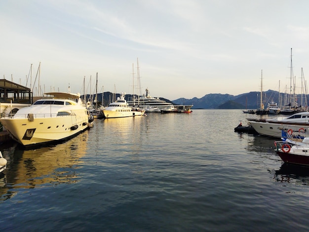 Ships in port Marmaris Turkey