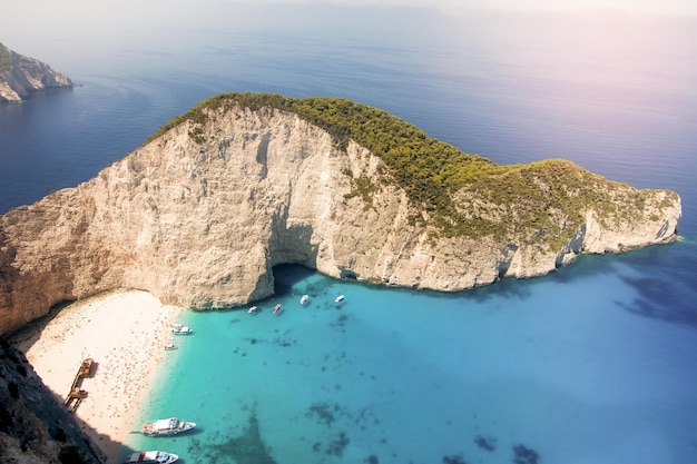 Shipwreck on the beach Navagio