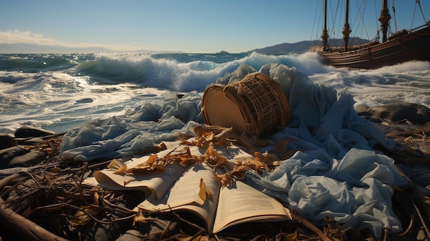 shipwrecked HD 8K wallpaper Stock Photographic Image