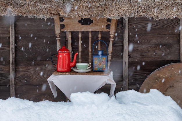 ShirakawagoShirakawa Villagein the winterWorld heritage siteGifuJapan