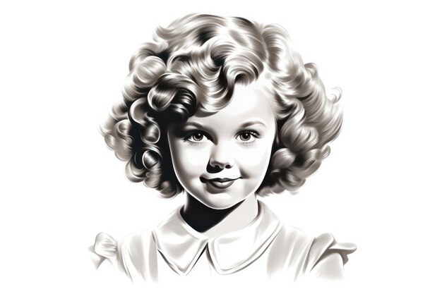 Photo shirley temple icon on white background ar 32 v 52 job id b2d0bf511ba742a492bc7b878b66dcc3