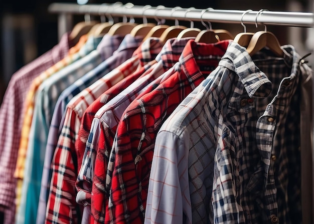 shirt hangers on display for sale