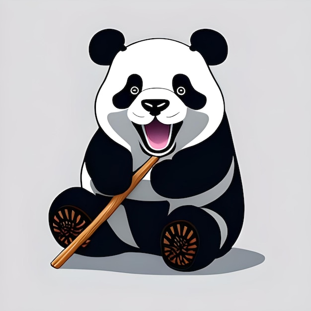 Фото Рубашка с принтом panda generative ai