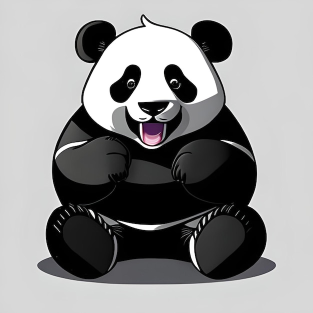Photo shirt print panda generative ai