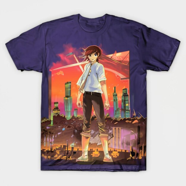 a shirt with anime on it that says anime on it