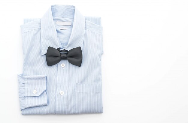 Photo shirt with bow tie