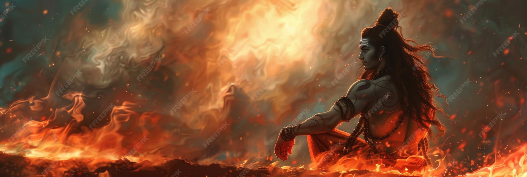 Shiva in the Flames of Creation Hindu God of Destruction and Rebirth Shiva in the Flames of Creation Hindu God of Destruction and Rebirth