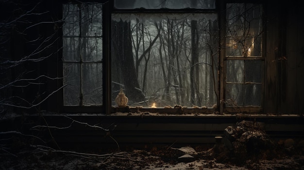 Shivering Forest Een filmisch rococo stilleven in het donker