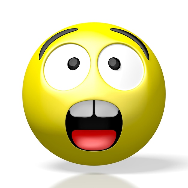 shocked emoji face with open mouth