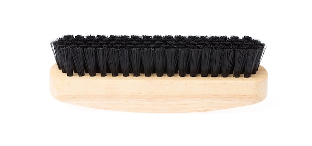 Shoe brushes on white background isolated on white background