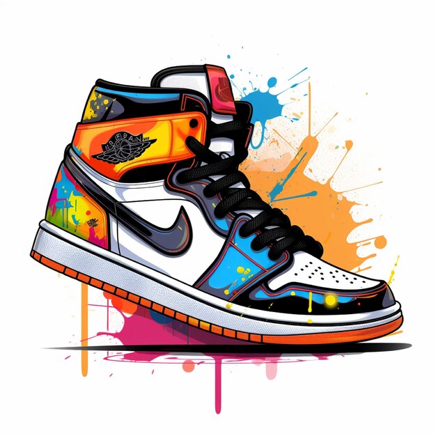 Photo shoe logo with full color combination