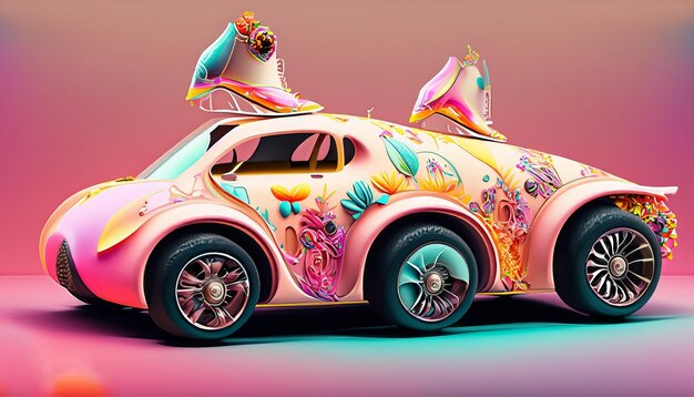 Foto scarpa trama realistica vibrante studio colorato illuminazione floreale realistica dettaglio intricato morbido smoo