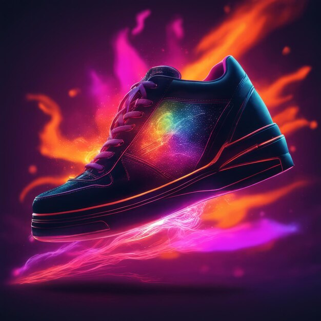 shoe with color burst explosion flow 917118 1245