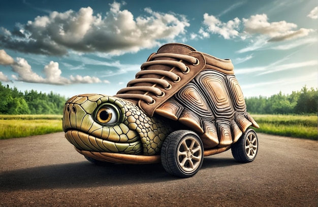 A shoecar design inspired by a turtle