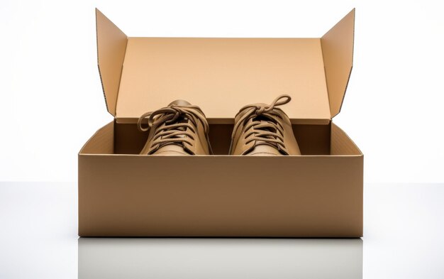 Photo shoes on box