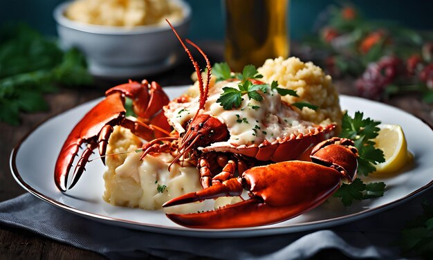 Shoot of Lobster Thermidor