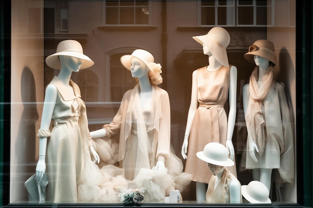 Shop window with new collection