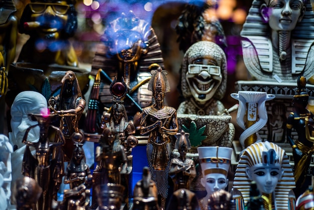 Shop with Egyptian souvenirs for tourists