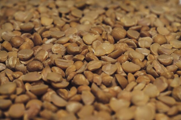 Shopped dried peas background Macro view