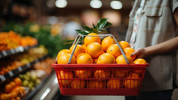 Shopper's Hand met een winkelmandje