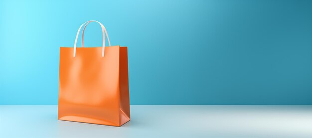 Shopping bag concept Shopping bag mockup background Online shopping concept