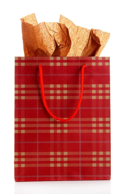 Shopping bag isolated on white