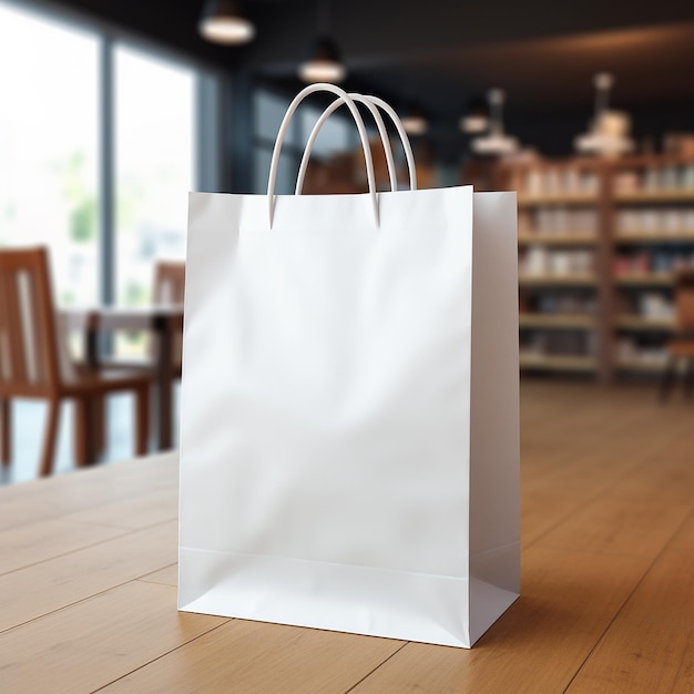 Photo shopping bag mock up