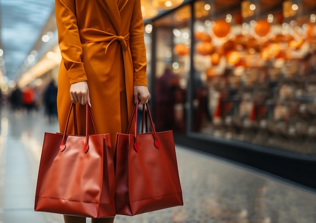 shopping bag for purchases in supermarket