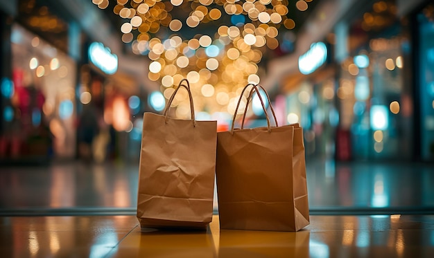 shopping bag in shop mall