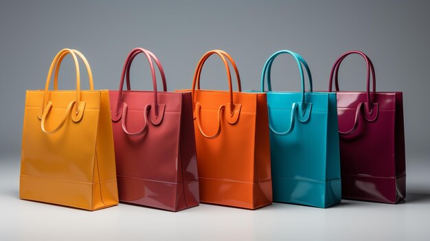 Shopping bags Bright color