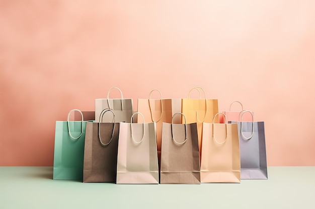 shopping bags isolated