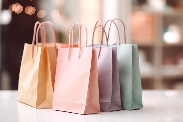 shopping bags isolated