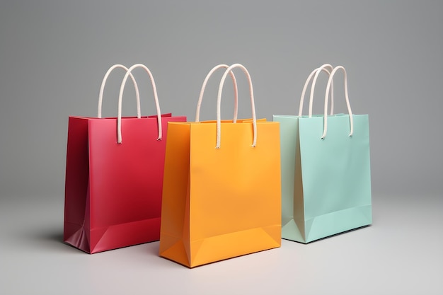 Premium AI Image | Shopping bags wallpaper