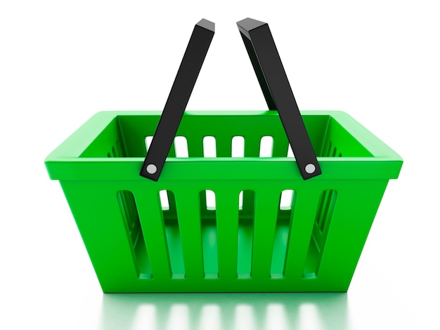 Shopping basket isolated on white background