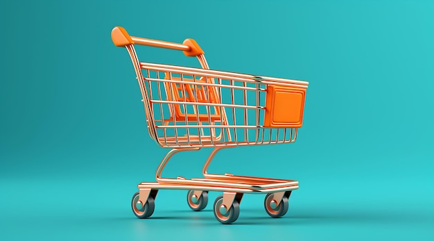 Premium AI Image | shopping cart box Generate Ai