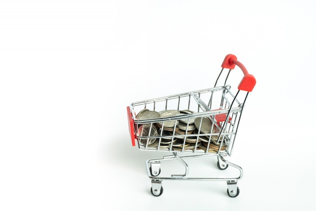 Shopping cart and coin