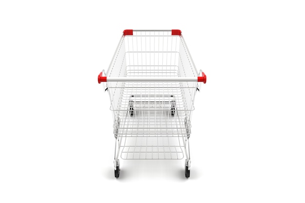 Shopping cart isolated on white background